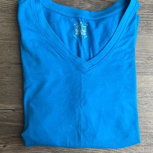 Lady foot locker turquoise blue tee